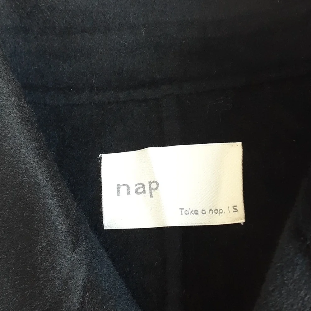🍒 NAP Loungewear Megan Draped Wool Coat - Picture 4 of 14